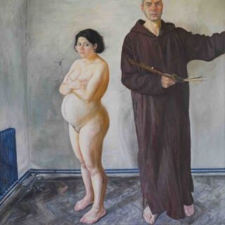 Josef_Kern_Maler-Mönch-und-Mädchen-1998 Kopie